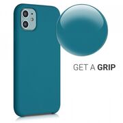 Husa iphone 12 mini din silicon moale, techsuit soft edge - dark green