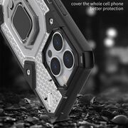 Husa iphone 13 pro cu inel, techsuit honeycomb - negru