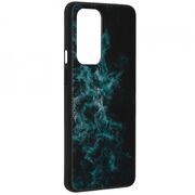 Husa oneplus 9 pro cu sticla securizata, techsuit glaze - blue nebula