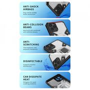 Husa iphone 12 pro max cu inel, techsuit honeycomb - albastru