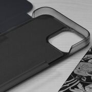 Husa iPhone 13 mini Eco Leather View flip tip carte - albastru