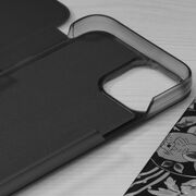 Husa iPhone 13 mini Eco Leather View flip tip carte - negru