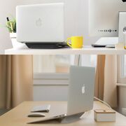 Suport laptop Ringke, stand tableta, universal, pliabil, autoadeziv, negru