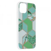 Husa iphone 11 marble series, techsuit - green hex