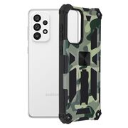 Husa samsung galaxy a73 5g, blazor series, techsuit - camo lime