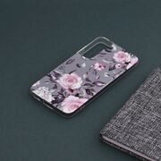 Husa samsung galaxy s22 marble series, techsuit - bloom of ruth gray