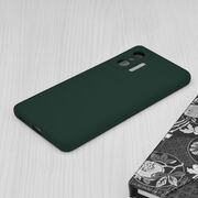Husa xiaomi 11t / 11t pro din silicon moale, techsuit soft edge - dark green