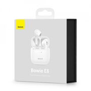 Casti Bluetooth TWS waterproof Bowie E8 Baseus, alb, NGE8-02