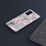 Husa samsung galaxy a53 5g marble series, techsuit - pink hex