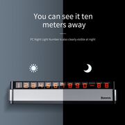 Suport numar telefon bord, moonlight, baseus - gri inchis