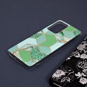 Husa xiaomi 11t / 11t pro marble series, techsuit - green hex