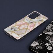 Husa xiaomi 11t / 11t pro marble series, techsuit - pink hex