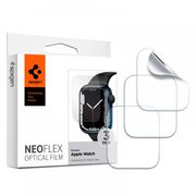[Pachet 3x] Folie Apple Watch 4 / 5 / 6 / SE / 7 / 8 (44mm / 45mm) Spigen Neo Flex - Clear