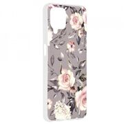 Husa samsung galaxy a12 marble series, techsuit - bloom of ruth gray