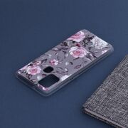 Husa samsung galaxy a21s marble series, techsuit - bloom of ruth gray