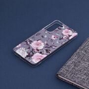 Husa samsung galaxy s21 fe marble series, techsuit - bloom of ruth gray