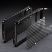 Husa iphone 14 pro max carbonfuse, techsuit - negru