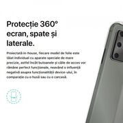 Folie 360° iphone 11 pro [ecran+margini+spate] alien surface - transparent