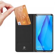 Husa huawei p40 lite tip carte, skin pro dux ducis - negru