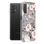 Husa samsung galaxy a32 5g marble series, techsuit - bloom of ruth gray