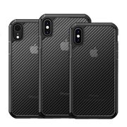 Husa iphone xr, carbonfuse, techsuit - negru