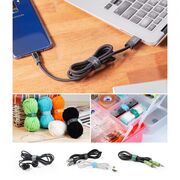 [Pachet 10x] Organizator Cabluri Ringke Magic Cable Tie Velcro Assorted Colors Pentru Birou - Multicolor