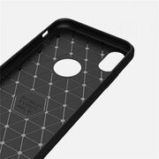 Husa iphone x / xs, carbon, techsuit - negru