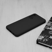 Husa oneplus nord ce 5g din silicon moale, techsuit soft edge - negru