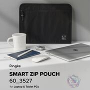Husa laptop universala max. 13" Ringke Smart Zip Pouch, bej