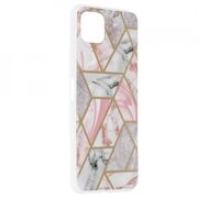 Husa samsung galaxy a22 5g marble series, techsuit - pink hex