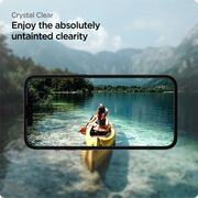 Folie sticla iphone 13 / 13 pro / iphone 14, alm glas (2xpack) spigen - negru
