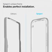 Folie sticla iphone 13 / 13 pro / iphone 14, alm glas (2xpack) spigen - negru