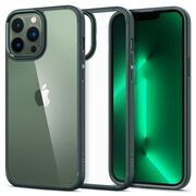 Husa iphone 13 pro, ultra hybrid spigen - midnight green