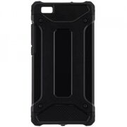 Husa huawei p8 lite din plastic dur, techsuit hybrid armor - negru