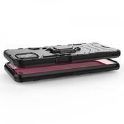 Husa oppo reno 4 z cu inel, techsuit silicone shield - negru