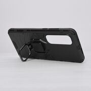 Husa xiaomi mi 10s cu inel, techsuit silicone shield - negru