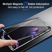 Husa Oppo Reno 8 Pro 360 Magnetic Glass (sticla fata + spate), negru