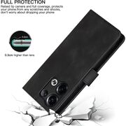 Husa Oppo Reno 8 Pro 5G Wallet tip carte, negru