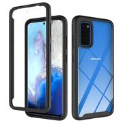 [pachet 360°] husa + folie oppo a72, techsuit defense - black