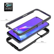 [pachet 360°] husa + folie oppo a72, techsuit defense - black