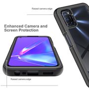 [pachet 360°] husa + folie oppo a72, techsuit defense - black