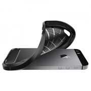 Bumper iphone 5 / 5s / se, rugged armor spigen - negru