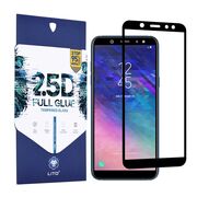Folie de sticla samsung galaxy a6 2018, 2.5d fullglue lito - negru