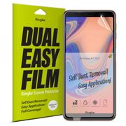 Folie samsung galaxy a7 2018, dual easy full (2 pack), ringke - clear