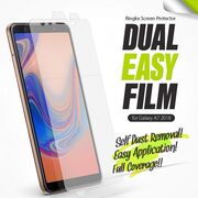 Folie samsung galaxy a7 2018, dual easy full (2 pack), ringke - clear