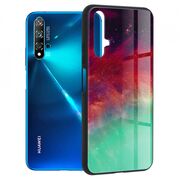 Husa huawei nova 5t / honor 20 cu sticla securizata, techsuit glaze - fiery ocean