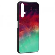 Husa huawei nova 5t / honor 20 cu sticla securizata, techsuit glaze - fiery ocean