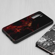 Husa huawei p40 lite 5g cu sticla securizata, techsuit glaze - red nebula