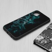 Husa huawei p40 lite cu sticla securizata, techsuit glaze - blue nebula