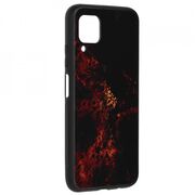 Husa huawei p40 lite cu sticla securizata, techsuit glaze - red nebula
